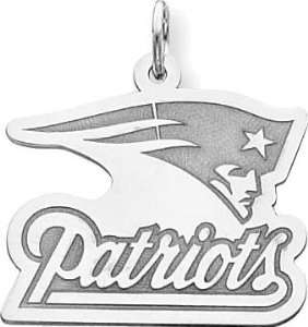  Sterling Silver NFL New England Patriots Logo Charm 