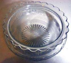 VINTAGE LARGE 8 OPEN TOP * OLD STORE COUNTER GLASS BOWL  