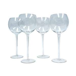 Block Crystal Madison Balloon Wine Glasses, Set of 4  