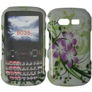  Hard Green Purple Flower Case Cover Faceplate Protector 