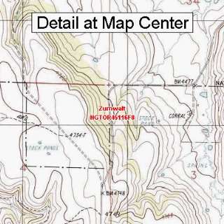  USGS Topographic Quadrangle Map   Zumwalt, Oregon (Folded 