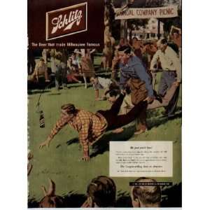   just cant lose  1951 Schlitz Beer Ad, A2224 