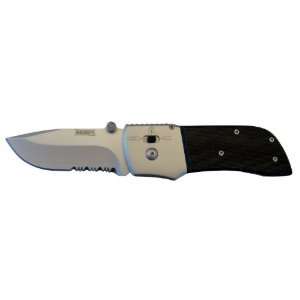  Seber RK1125CP Serrated Drop Point Polished Ratcheting 
