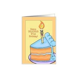  Tasty Cake Humorous 91st Birthday Card Card Toys & Games