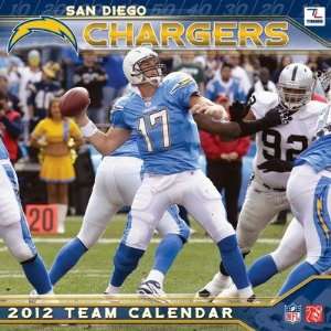  NFL San Diego Chargers 2012 Wall Calendar