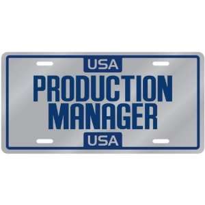  New  Usa Production Manager  License Plate Occupations 