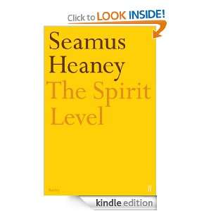 The Spirit Level Seamus Heaney  Kindle Store