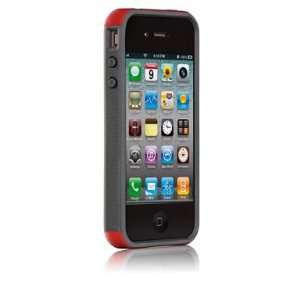  Case Mate iPhone 4 Pop Case   Red & Grey Cell Phones 