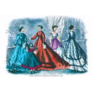   Mirror of Fashions, 1840 #2   18 x 12 