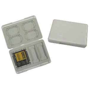 com 1 White Memory Card Case / Holder for Compact Flash Cards, Secure 
