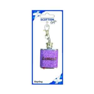  1oz Pink Scotland Hip Flask Keyring scottish souvenir 