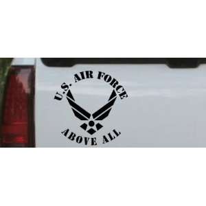  Black 16in X 16.0in    U.S. Air Force Above All Military 