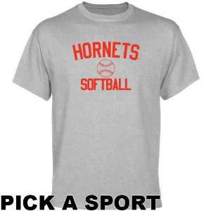   State Hornets Ash Custom Sport Icon T shirt  