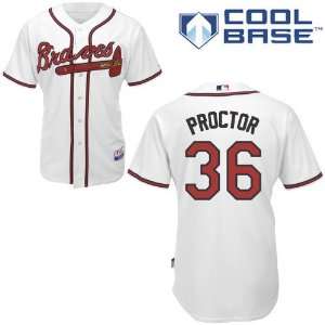  Scott Proctor Atlanta Braves Authentic Home Cool Base 