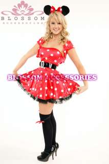 893 Ladies Minnie Mickey Mouse Fancy Dress Up Costume  