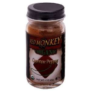 Red Monkey, Pepper Cayenne, 1 Ounce (6 Grocery & Gourmet Food