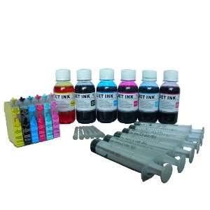  6 US Patented Empty #79 Refillable Ink Cartridges with 