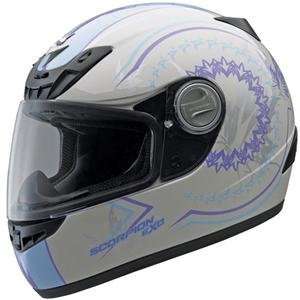  Scorpion Womens EXO 400 Paradise Helmet   Small/Sky 