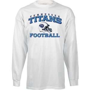  Reebok Tennessee Titans Long Sleeve Stacks T Shirt  White 