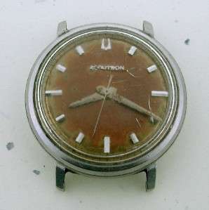 ACCUTRON BY BULOVA GENTS WATCH   NOT RUNNING   CHAMPAGNE DIAL  