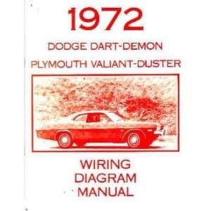    1972 DODGE DART DUSTER VALIANT Wiring Diagram Schematic Automotive