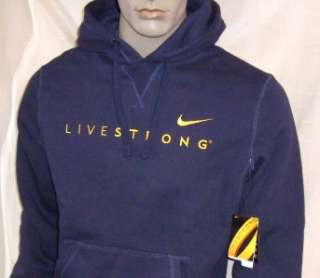 451) 2XL Nike LiveStrong Performance Cotton Poly Hoodie  
