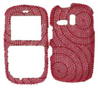 Samsung R355c STRAIGHT TALK Case Cover Skin Hard Bling Jewel Pink 