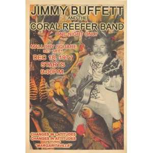 Jimmy Buffett and The Coral Reefer Band   Concert Poster 
