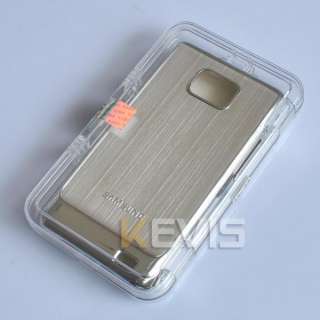   Metal Hard Back Cover Case For Samsung Galaxy S2 i9100 Silver  