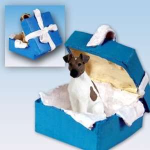  Fox Terrier   You Are Special Blue Gift Box Ornament 