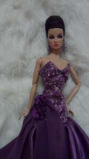 Fashion Royalty Barbie Silkstone handmade dress gala evening gown 