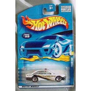 Hot Wheels 2001 Police Car #149 Mainline WHITE 164 Scale