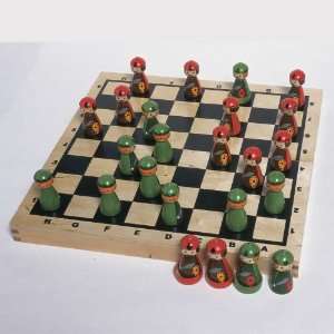  Handpainted Medieval Warriors Checkers Game Toys & Games