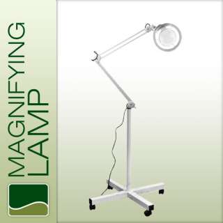   Adjustable MAGNIFYING LAMP BEAUTY Mag Light SALON FACIAL w/ Wheels