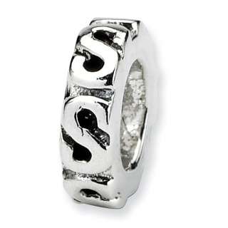 Sterling Silver Reflections Swirl Spacer Bead  