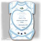 PERSONALIZED Baby Shower Onesie SHAPED Invitations 2  