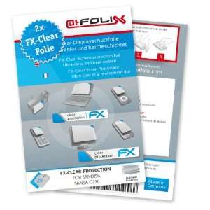 atFoliX FX Clear Invisible screen protector for Sandisk Sansa C250 