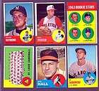 1963 TOPPS BASEBALL 527 ED SADOWSKI RARE HI GEM NR  