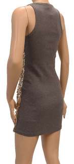 New $415 D&G Mini Dress Gray Gold Size xs NWT 1467  