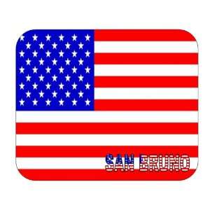  US Flag   San Bruno, California (CA) Mouse Pad 
