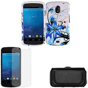 iFase Brand Samsung Nexus Prime i515 Combo Blue Splash Protective Case 