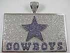 Texans ICED out Charm PAVE Lab Diamond BLING HIP HOP   