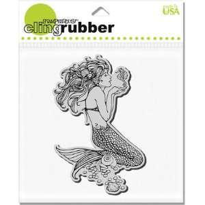  Mermaid   Cling Rubber Stamp Arts, Crafts & Sewing