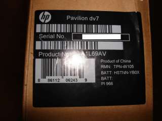 FACTORY SEALED HP Pavilion dv7tqe Quad Edition Laptop/Notebook 3.1ghz 
