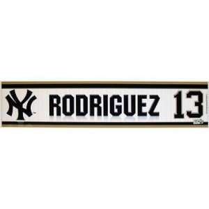  Alex Rodriguez #13 2010 Yankees Game Used Locker Room 