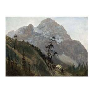  Western Trail, The Rockies Albert Bierstadt. 20.00 inches 