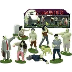    Glow in the Dark Flesh Eating Zombies Play Set Toys & Games