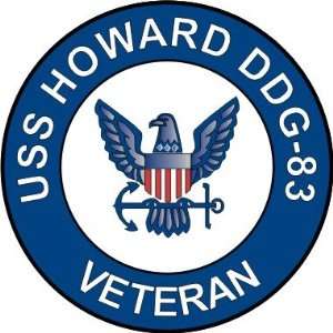  US Navy USS Howard DDG 83 Ship Veteran Decal Sticker 5.5 