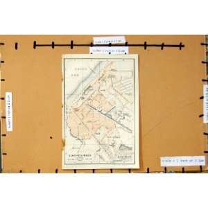  Map 1910 Street Plan Scheveningen Netherlands Boschjes 