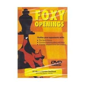   Foxy Openings #37 Morra Gambit Declined (DVD)   Martin Toys & Games